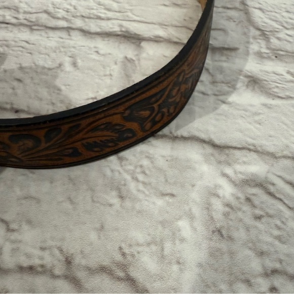 Leatherock Inc made in USA womens western belt star belt buckle cowgirl small - Picture 4 of 11